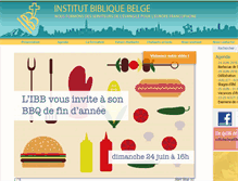 Tablet Screenshot of institutbiblique.be